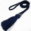 Damesleren riem in Koreaanse stijl met strik en kwastje tailleketting