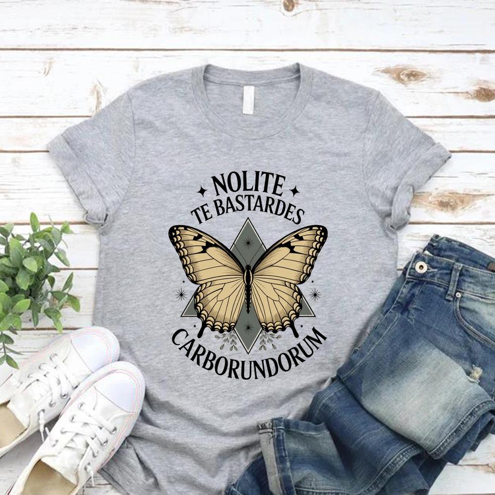 

Футболка Nolite Te Bastardes Carborundorum Не позволяйте ублюдкам сломить вас Футболка Subtle Feminist Футболка за права женщин S серый