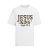 Jesus Is King Faith God King Religion Church Cotton Womens Oversized T-Shirt Mens Womens Tees Top