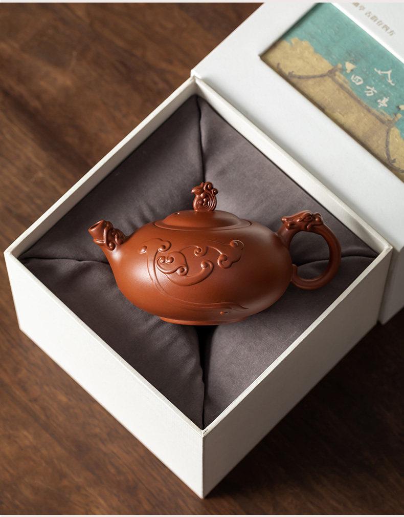 Zini Purple Clay Teapot: Handmade High-End Chinese Ceramic Gongfu Tea Brewing Pot