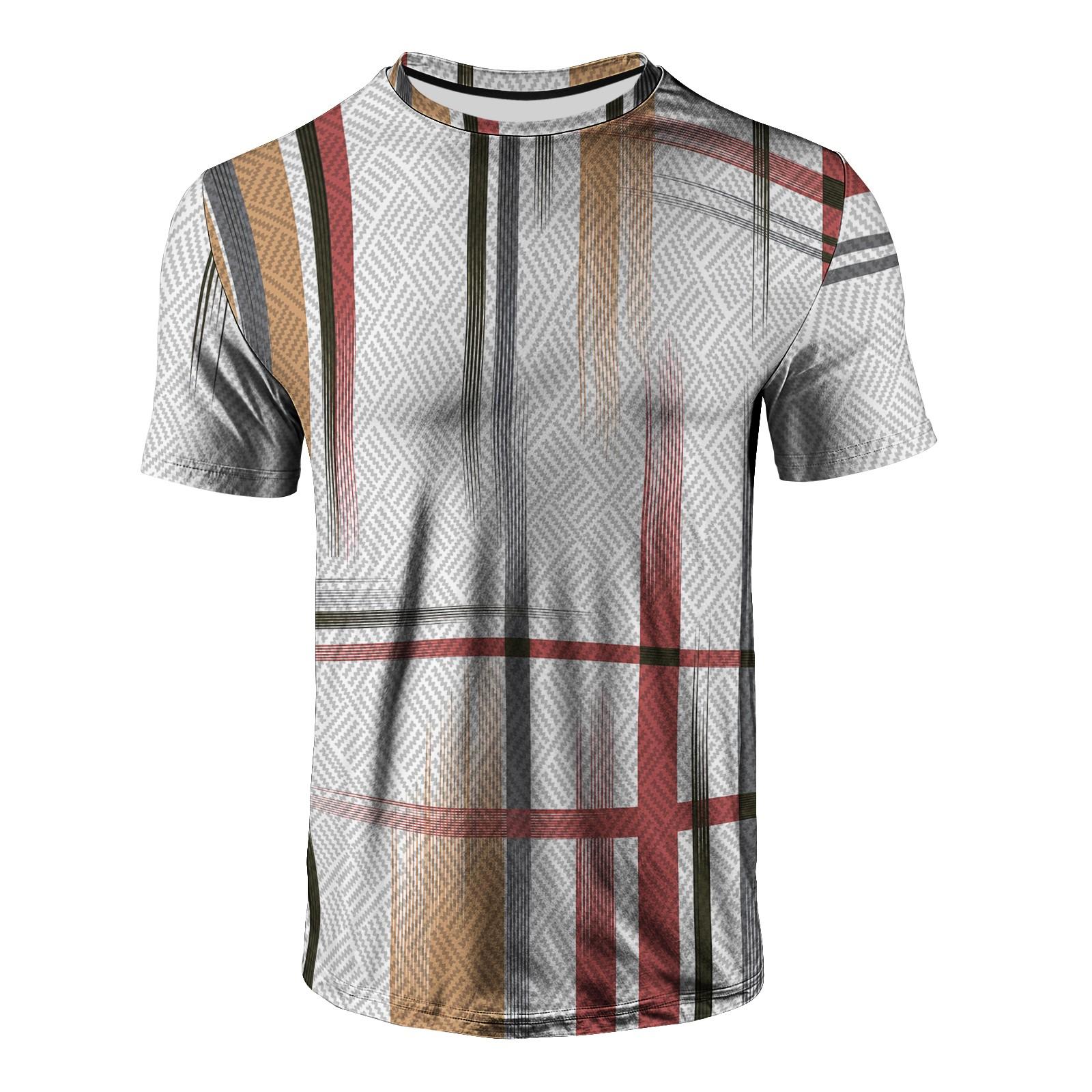 

Инновационная мужская футболка с 3D-полосками и геометрией, летняя уличная футболка с коротким рукавом, хипстерские повседневные топы в стиле Харадзюку XL