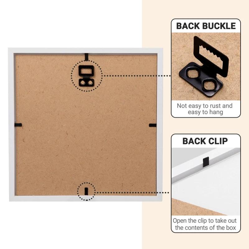 Acrylic Storage Frames Concert Plane Tickets Stub Box Travel Memory Case Postcards Photo Display Frame Desktop Wall Decoration
