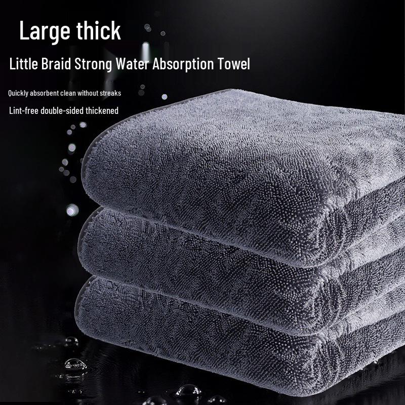 Double-Sided Microfiber Car Drying Towel - Thick & Absorbent