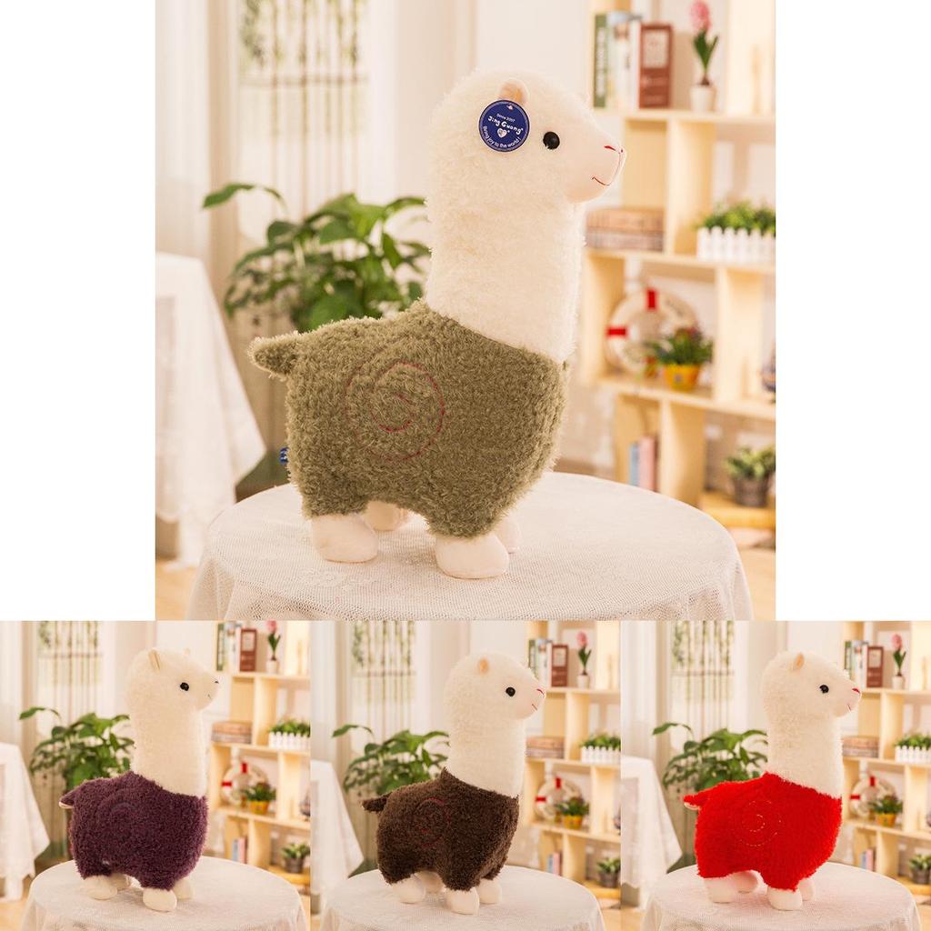Adorabile Peluche Alpaca Giocattolo con Design di Pecorella Carina in Vari Colori