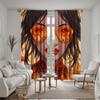 2 pezzi di tenda decorativa con ragazza dei cartoni animati HD che indossa occhiali da sole Tenda stampata digitalmente gialla stile decorazione per la casa decoratio