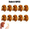 Cute 12cm Plush Capybara Keychain Snot Pulling Charm Cartoon Stuffed Animal School Bag Pendant Gift For Kids Adults