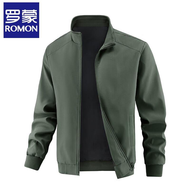 Romon 2026 Men s Stand Collar Thin Casual Jacket 5XL
