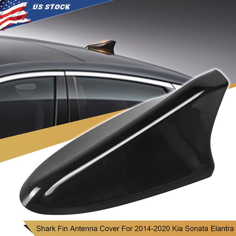 For 2014-2019 2018 Hyundai Sonata Ebony Black Code EB Shark Fin Antenna Cover BL