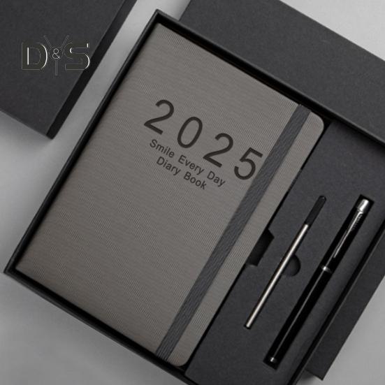 Tagesplaner 2025, eine Seite pro Tag, Jan.-Dez., A5, Tagesplaner 2025, Tageskalender, monatliche Registerkarten, Hardcover, 2025, Stunden-Terminbuch