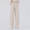 Women's Solid Color High-Waist Drapey Loose Fit Drawstring Pants
