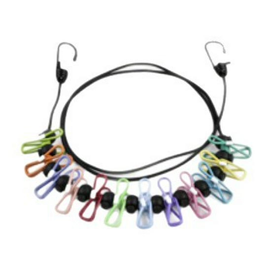 Portable Retractable Clothesline with Anti-Slip Clips for Indoor/Outdoor Use