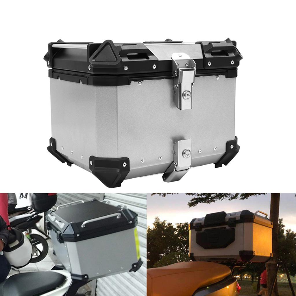 Universal 45L Motorcycle Aluminum Top Case Tail Box Luggage for Suzuki