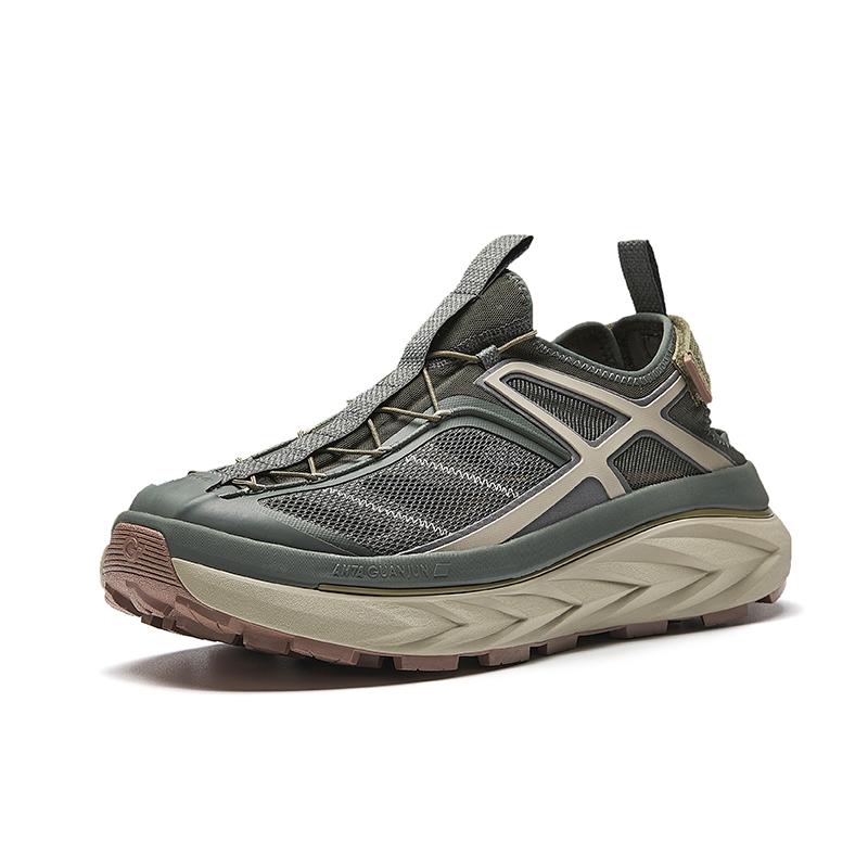Anta Champion Open Mountain Casual Simple Versatile Breathable Wear-Resistant Creek Shoes Men Shoes Graphite-Gray 112628822A-2