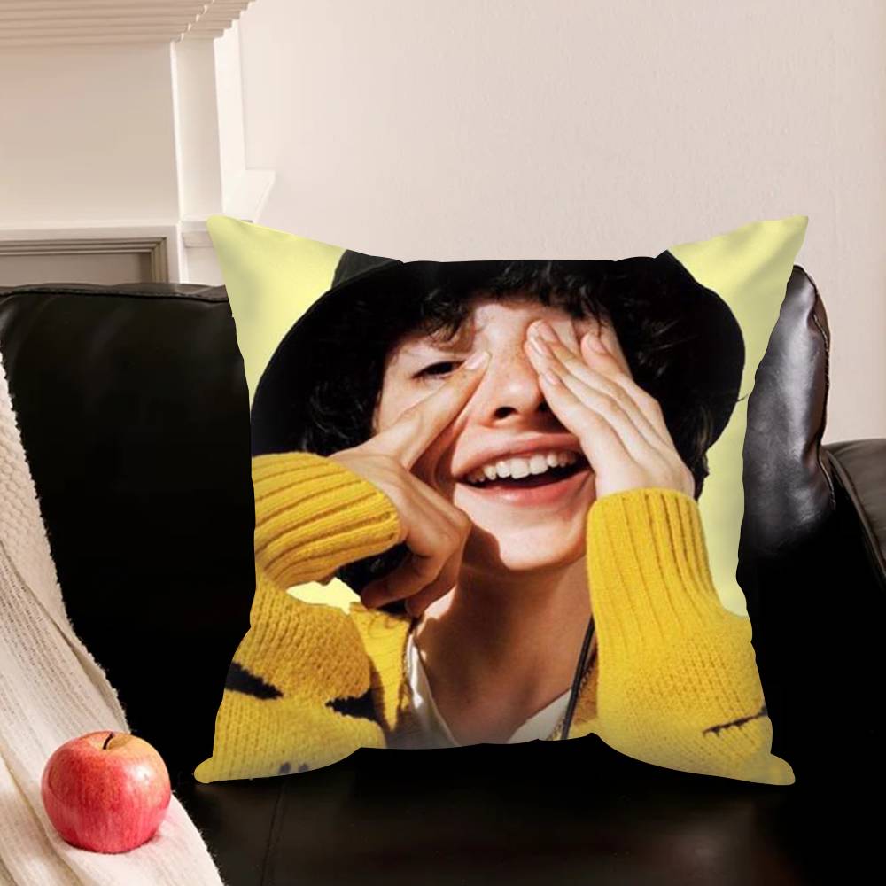 Finns-N Young Actor W-Wolfhard Pillowcase For Sofa Room Office Decor Printing Protector Cushion Cover Valentine Gift Custom