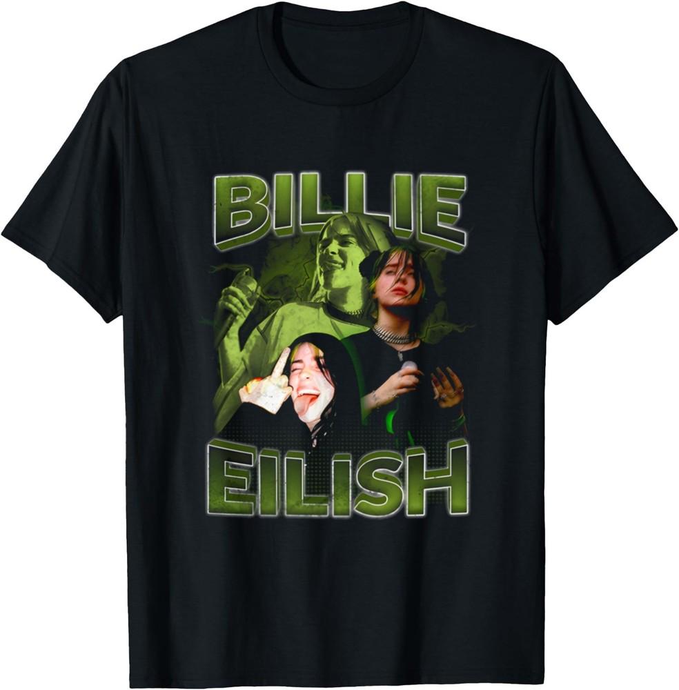 

Футболка Billie Eilish Music Tour Q06 Семейный Фан Billie Футболка Подарок для Фанатов Унисекс Футболка S