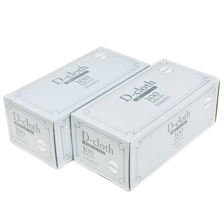 

листы x 2 Dainichi Sangyo Счетчик 30 x 60 Одноразовая тарелка для дома и коммерческого использования [100 коробок] D-ткань Нетканый материал, Белый, Большой, см, Ткань, белый