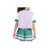 Nike Sportswear Color Block Soft Comfortable Casual Short Sleeve T-Shirt Kids Tops Hydrangea-Purple White FV0188515