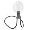 3X 10X Neck Magnifying Glass Round Flexible Gooseneck Reading Magnifier for Repairing Sewing Black