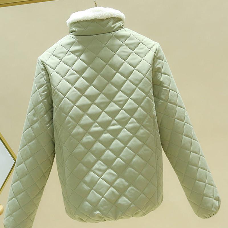 Lightweight Down Down Padded Coat Women's Fall Winter Padded Jacket Loose Short Hooded Stand Collar Coat