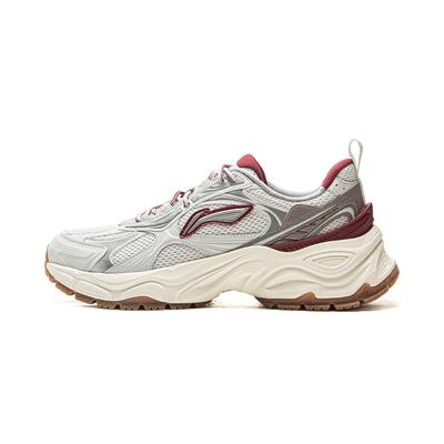 Li Ning Star Ring Soft Retro Fashion Versatile Height Increasing Non-Slip Wear-Resistant Breathable Low-Top Casual Shoes Men Sneaker AGCV355-2