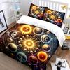 "Celestial Decor Set, Astrology Theme" Multiple Sizes Kid's And Adults' Bedroom Exquisite 3PC Bedding Set, Gift