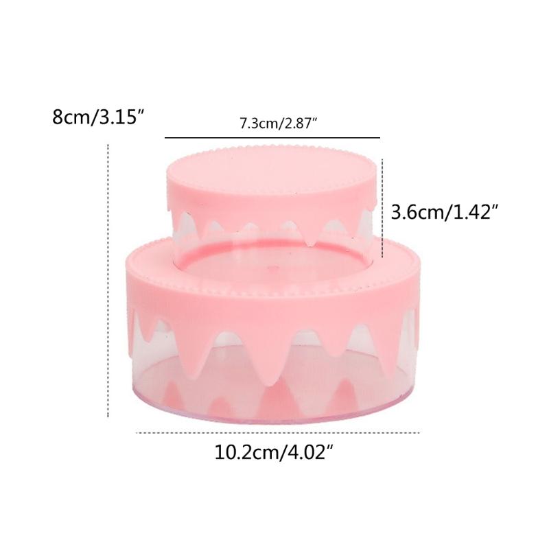 Cute Sundry Organizer Plastic Boxes Sweet Cream Cake Storage Box Plastic DIY Crafts Box Perfect for DIY Enthusiasts