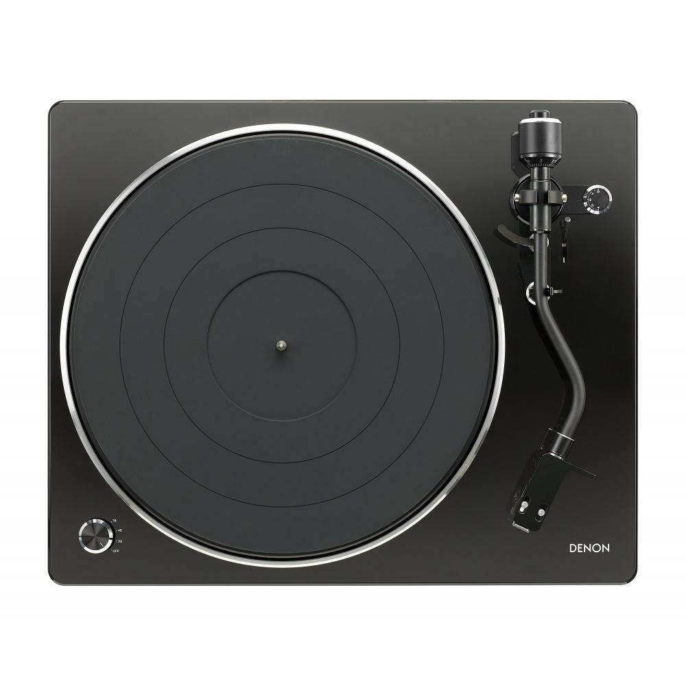 Denon Denon DP-400 MM Cartridge Compatible Phono Equalizer Equipped Authentic Manual Record Player Black DP-400-BKEM