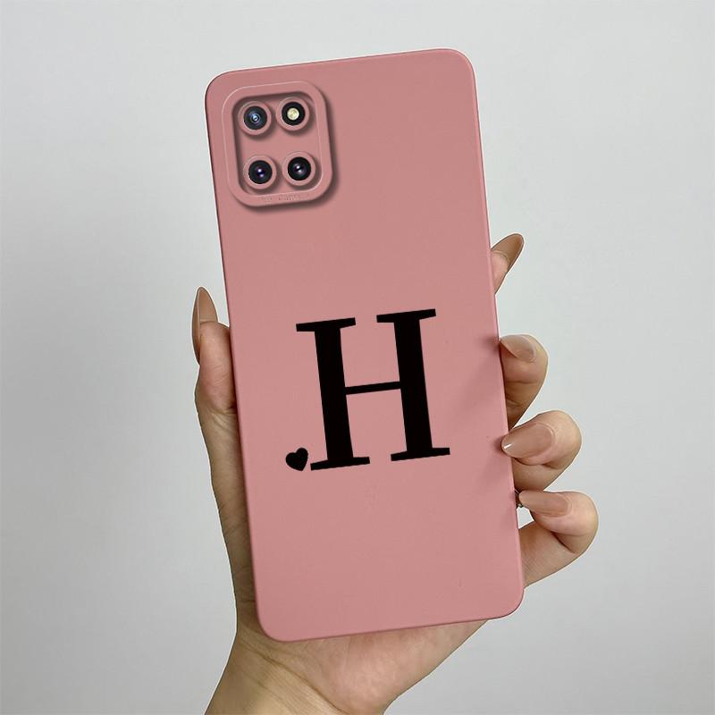 For Samsung Galaxy Note10 Lite Case SM-N770F 6.7'' Cute Initial Letters Cover Soft TPU Phone Case For Samsung Note 10 Lite Bags