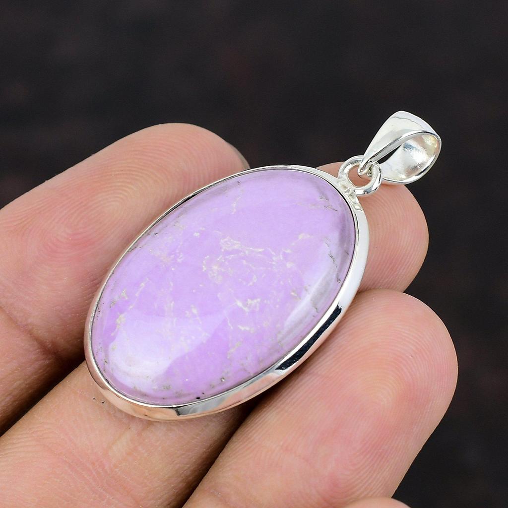 Phosphosiderit-Anhänger, handgefertigter Schmuck, 925er Sterlingsilber-Anhänger, natürlicher Edelstein-Anhänger, Phosphosiderit-Silberschmuck, Geschenk für Freund