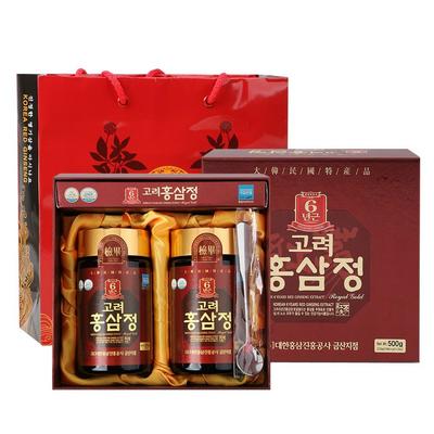 Extracto de ginseng rojo coreano Royal Gold de 6 años (Corporación de Promoción del Ginseng Rojo de Corea), 250 g (2 botellas, 250 g, 2 unidades)