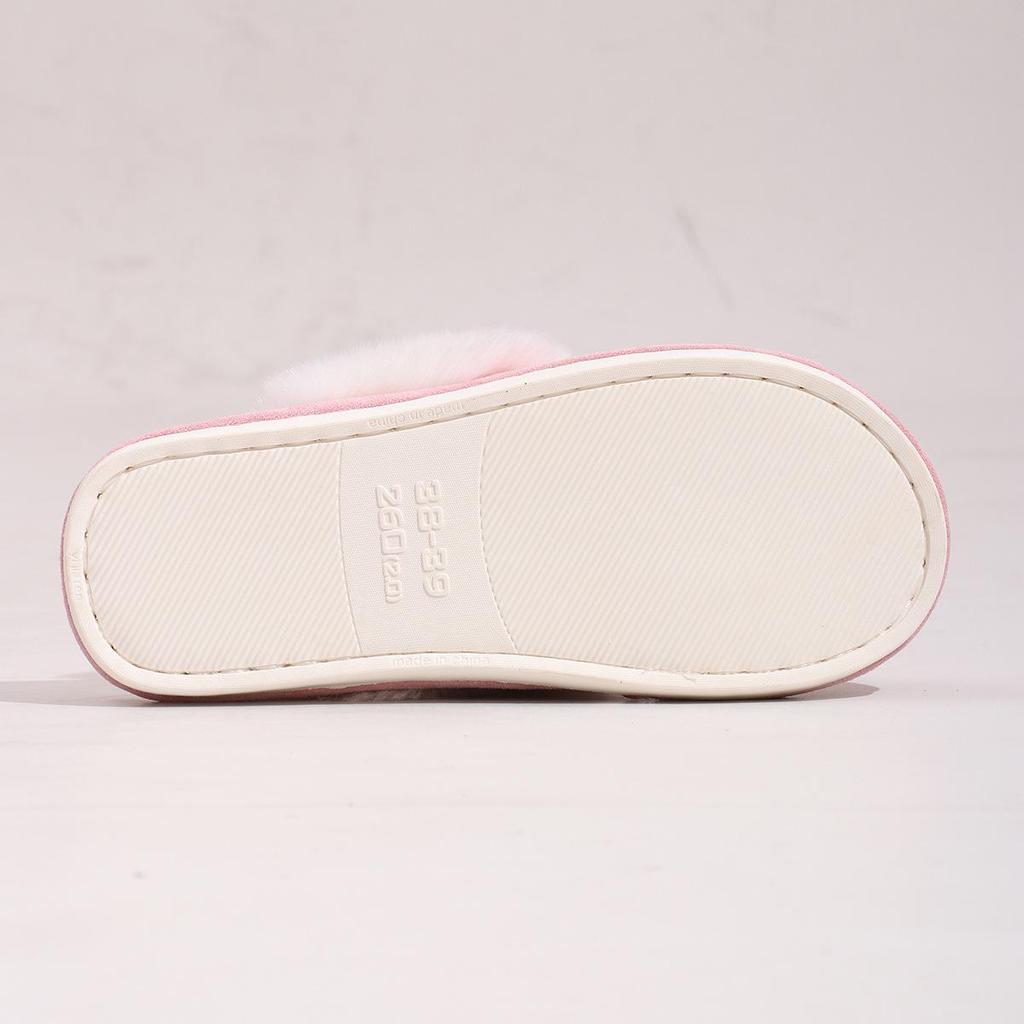Men's and Women's Fluffy Winter Slippers: Non-slip, Warm, Soft Sole, Plus Velvet Cotton for Home