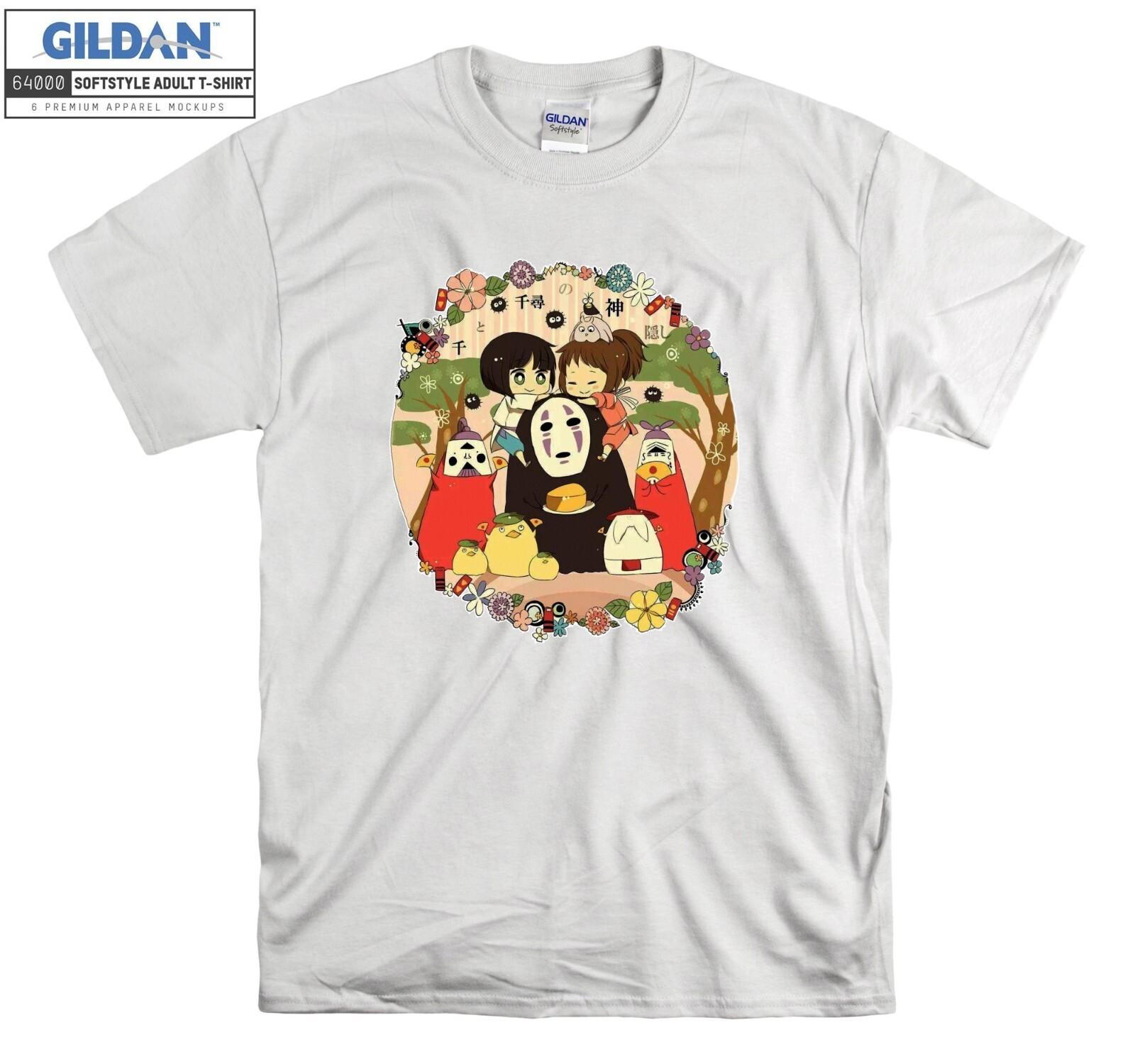 No-Face Kaonashi Spirited Away T-Shirt Mens Womens Tees Top T Shirt Mens Womens Tees Top Men Women Unisex Tshirt 2501 L