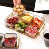 NHZHIW Transparent Partitioned Candy & Dried Fruit Serving Box
