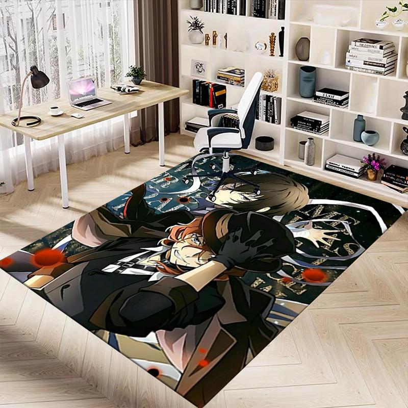 Dazai Osamu Nakahara Chuya Carpet For Playroom Bedroom Living Room Sofa Home Decor Kids Game Area Rug Nonslip Floor Mat