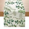 Green Plant Series Printed Table Flag Linen Home Decoration Table Table Cloth Cabinet Tea Table Decorative Cloth