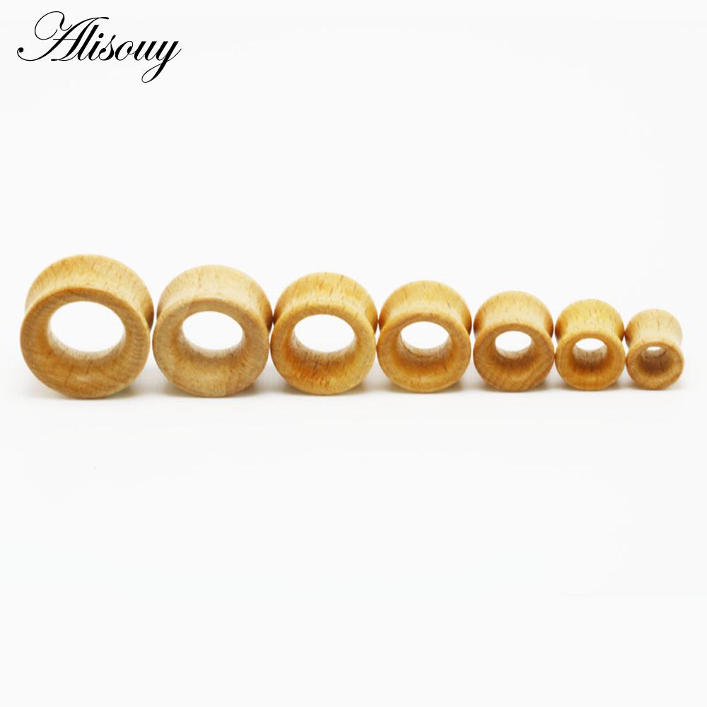 2ks módní tělové tunely špunty do uší big gauge piercing expander hnědý Bubinga růžové dřevo 8mm-20mm piercing body šperky pro muže