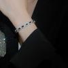 Elegant French Retro Geometric Zircon Oval Bracelet - Luxurious Fashion Jewelry