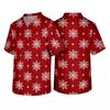 Men's Christmas Themed Caregiver Uniform for Holiday Work Wear