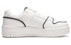Li Ning Cheese Slip Resistant Abrasion Resistant Low Top Skateboard Shoes Women's White Black AGCU104-1