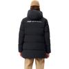 FILA Solid Color Mid-Length Letter Logo Hooded Down Jacket Men Outerwear Black F51M249904F-BK
