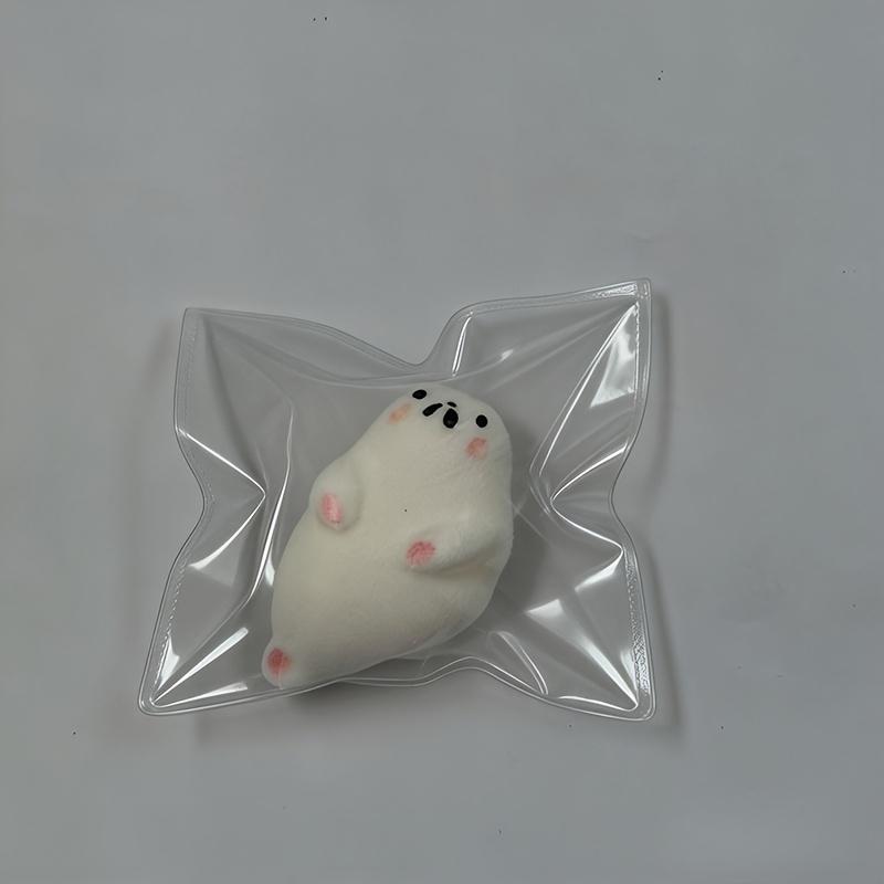 

1PC Chubby Seal Taba Squishy Toy,Soft Slow Rebound Stress Ball, Office Classroom Reward,Valentine Halloween Christmas Party Gift светло-серый