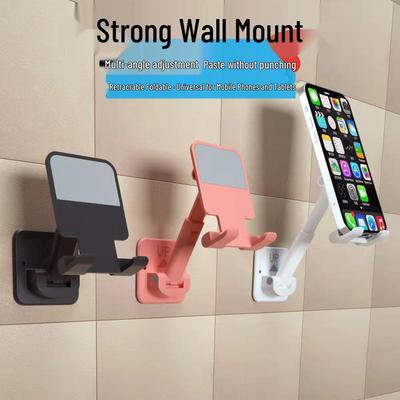 Support Mural Télescopique Pliable pour Téléphone/Tablette pour Cuisine et Toilettes