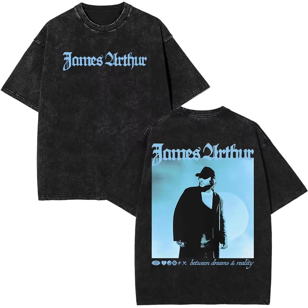 Rapper James Arthur The Pisces World Tour  Printed Tshirt Men Women Hiphop Tshirt Fan Gifts Casual Vintage Washed Tshirt