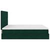 Ottoman Bed with Mattress Dark Green 180x200 Cm Velvet