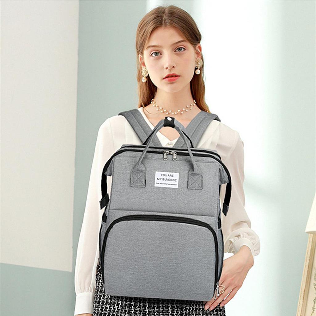 Multifunktionales Tragbares Babybett & Mama-Tasche: Leichter Faltbarer Moskitonetz-Rucksack