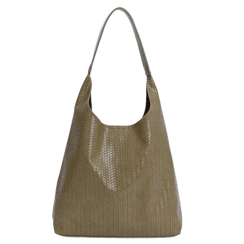 Niche Commuting Large-capacity New Casual Versatile Texture Woven Pattern Underarm Bag Shoulder Tote Bag
