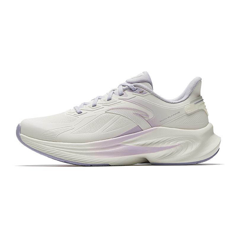 Anta Running Series Comfortable Shock Absorbing Durable Low Top Casual Running Shoes Women sneaker Gray Purple 922535511-4