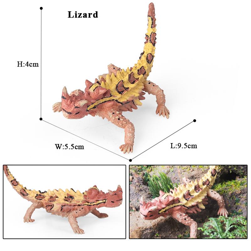 Oenux Simulation Reptile Lizard Chameleon Geckos Insect Animals Model Action Figure Collection Toys Kids Gift Home Decorations