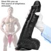 36*7cm Negru Giant Anal Expansion Cum Expansion Heterosexual Giant Anal Plug Simulare Dildo