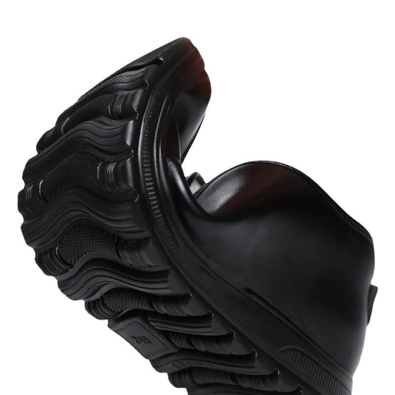 Old Beijing Soft Leather Thick Hair Thickened Cotton Shoes Men's Father Among the Elderly Old Man Shoes Winter Velvet Warm Cotton Shoes